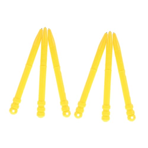 SHINEOFI 6 Stück Magnetisches Zeichenbrett Magnetstift Magnetischer Stift für Gelber Magnetstift Magnetischer Zeichenstift-Ersatz Austausch des Tablet-Stifts Plastik Yellow von SHINEOFI