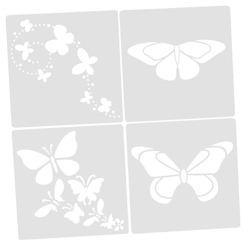SHINEOFI 8 Stück Teiliges Wiederverwendbarer Schablonen mit Schmetterlingsmotiven Robustem für Malen Basteln und Diy Projekte SHINEOFI 8 Stück Teiliges Wiederverwendbarer Schablonen mit Schmetterlingsmotiven Robustem für Malen Basteln und Diy Projekte von SHINEOFI