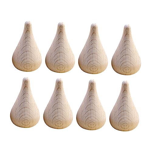 SHINEOFI 8St Wassertropfen aus Holz unvollendete Tropfenfigur Wassertropfenmodell aus Buche DIY Wassertropfenmodell kinder bastelset basteln für kinder handgefertigte Modelle DIY-Malmodell von SHINEOFI