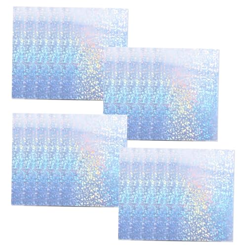 SHINEOFI A4 Holografisches Selbstklebepapier Glitzer Aufkleberpapier Für Tintenstrahldrucker Adhesive Sticker Mit Diamantmuster Bedruckbar Ideal Für DIY Projekte Und Kreative von SHINEOFI