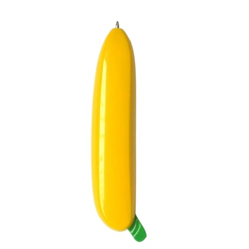 SHINEOFI Bananenkugelschreiber Fingerspitzenstift Kugelschreiber Damenstift Ergonomische Stifte Kurzstift Taschenstift Gelb Kunststoff von SHINEOFI