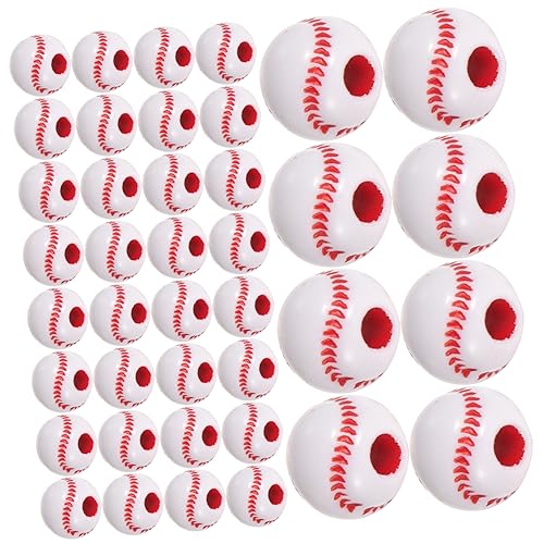 SHINEOFI Baseball Perlen 12mm DIY Schmuckperlen Für Armbänder Halsketten Und Dekorationen 2 öcher 11mm Abstand 4mm Loch von SHINEOFI