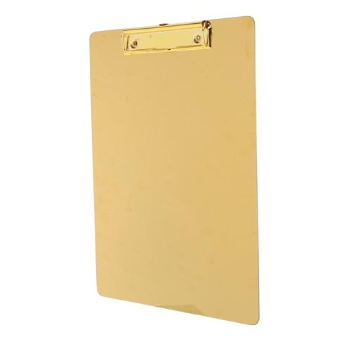 SHINEOFI Datei Zwischenablage Clipboard-Clips Standard-Zwischenablage Mini-Klemmbretter Planke Notizen write board büroartikel klemmmarkise ordner a4 büroklammer brett Schreibtafel Golden von SHINEOFI