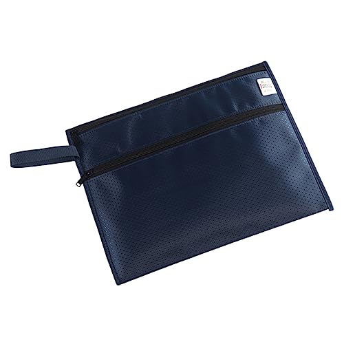 SHINEOFI Dateispeicherhalter Reiseaktentasche Reiseordner Netzbeutel Bürozubehör Organizer Zur Aufbewahrung Von Taschen Aktentasche Für Die Schule Jumbo Oxford-stoff Blue von SHINEOFI