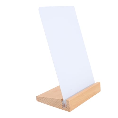 SHINEOFI Handgeschriebenes Preisschild Staffelei-schild Doppelseitiger Karton Kleines Schild Tragbares Schild Hohles Sammelalbum Whiteboard Trockenlöschtafel Für Den Schreibtisch Weiß Pvc von SHINEOFI