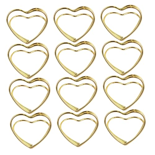 SHINEOFI Herzförmige Metall Kartenhalter Für Tischkarten Fotos Und Grußkarten Elegante Tischdeko Für Hochzeiten Partys Und Büros Goldene Kartenständer Für Valentinstag von SHINEOFI