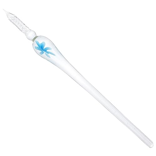 SHINEOFI Kalligraphie-Glasstift Pinsel Tinte Matrosen-Füllfederhalter personalisiert retro schreibutensilien kaligraphiestift Multifunktions-Glasstift kreativer Unterschriftenstift Sky-blue von SHINEOFI