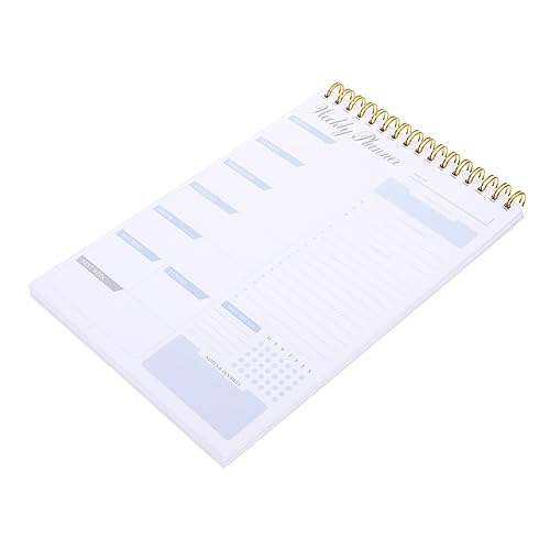 SHINEOFI Lose blatt briefpapier set schreibwaren set daily planer memoboard Sidekick-Notizblock Zeitplaner Tagesplaner Notizblock Täglicher Planungsnotizblock für Notizen Aluminiumlegierung von SHINEOFI