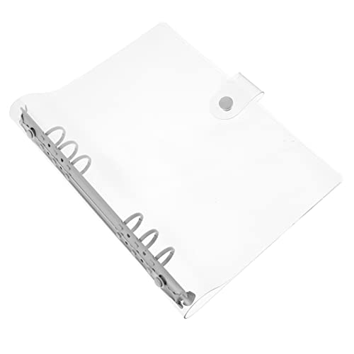 SHINEOFI PVC-Kontobuch Spanner Notizbuchbindung Ordnertaschen Schlüsselringe runder ringansichtsordner Kette büromaterial bürozubehör Bindeschnallen lose Blattringe Aluminiumlegierung Weiß von SHINEOFI