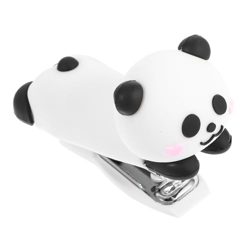 SHINEOFI Panda-Hefter Hefter mini süßer Mini-Hefter kleiner Hefter Desktop-Hefter Panda-Schulmaterial cooler Hefter Reisehefter Mini-Heftklammern Mini-Bürobedarfsset weiches Gummi von SHINEOFI