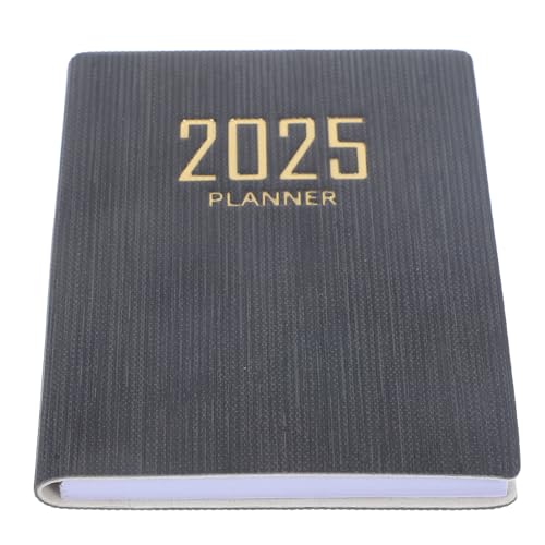 SHINEOFI Planer 2025, Monatsplaner, Kalender 2025, Notizbuch 2025, Wochenkalender, Wochenplaner, Organizer, Terminplaner, Notizblock, Agenda, Notizblock für Zuhause, Büro, Schwarz von SHINEOFI