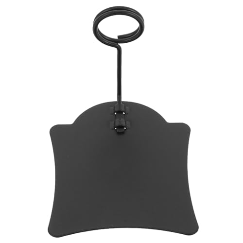 SHINEOFI Preisschild Tischnummer Steht Tischkartenhalter Schreibtischhalter Für Büroklammern Menühalterständer Menüständer Bildhalter Für Tische Desktop-papierhalter Speichern Metall Black von SHINEOFI