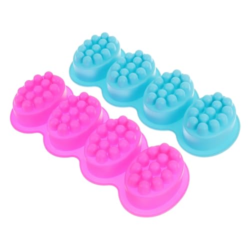 SHINEOFI Seifenform Für Massage Seifen Ovaler Seifenmould Für Handgemachte Seifenherstellung Und Ideal Für DIY Seifen Und Massage Bars von SHINEOFI