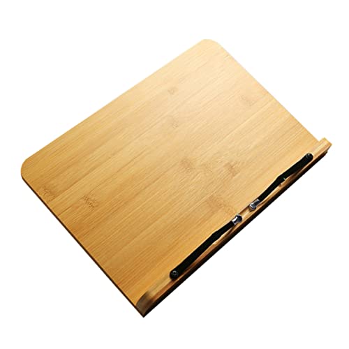 SHINEOFI Staffelei Tablet-halter Hacken Falten Tafel Tisch Verstellbares Bücherregal Laptopständer Computerturmwagen Desktop-zeichenbrett Halterung Für Tablet-ständer Stand Hölzern Yellow von SHINEOFI