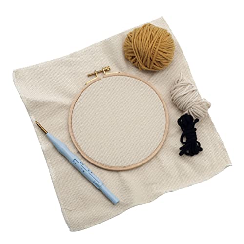 SHINEOFI Stickset Stickstift Nadel Häkeln Stoff Kleiner Stickrahmen Zubehör Armbänder Stickständer Häkelset Bausatz Bausätze Stich-kits Werkzeug Handwerkszeug von SHINEOFI