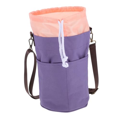 SHINEOFI Strickwerkzeug Aufbewahrungstasche Häkelnadel Werkzeugtasche Organizer Stricktasche Nähgarn Eimer Strickgarn Aufbewahrungstasche Garn Aufbewahrungs Organizer Häkel von SHINEOFI