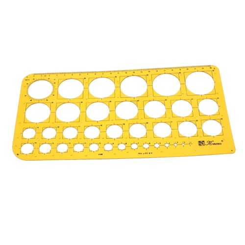 SHINEOFI Vorlage zum Ausmalen von Modellen stoffe Farbvorlagen für Modellbau Scrapbooking Vorlagen werkzeug wiederverwendbare Malschablone vorlage zum malen von handwerk PVC Yellow von SHINEOFI