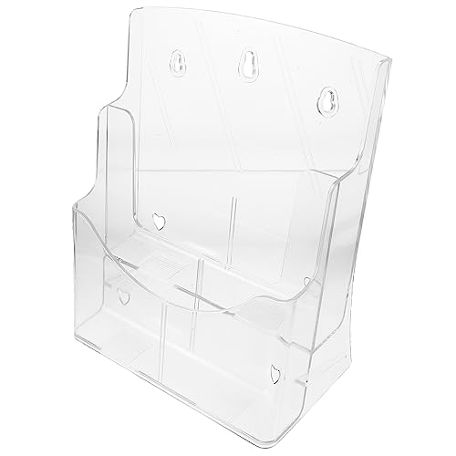 SHINEOFI sortiment office organizer magazinständer platzsparende document holder Aufbewahrungsboxen durchsichtiger Zeitschriftenhalter Aktenhalter im Büro Dateiorganisator Acryl Transparent von SHINEOFI