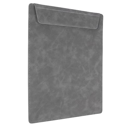 SHINEOFI tragbares Schreib-Klemmbrett buchstabentafel write board cartape Schreibbrett -Klemmbrett tragbares Klemmbrett Zwischenablage zeichnen Dateiordner-Zwischenablage Leder Grey von SHINEOFI