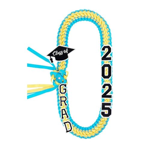 SHINROAD Geflochtene Kordel für Abschlussfeier 2025 Leis Band Lei Ehrenkordel für Party Zubehör Langlebig Polyester Elegantes Outfit Blau Gold SHINROAD Geflochtene Kordel für Abschlussfeier 2025 Leis Band Lei Ehrenkordel für Party Zubehör Langlebig Polyester Elegantes Outfit Blau Gold von SHINROAD