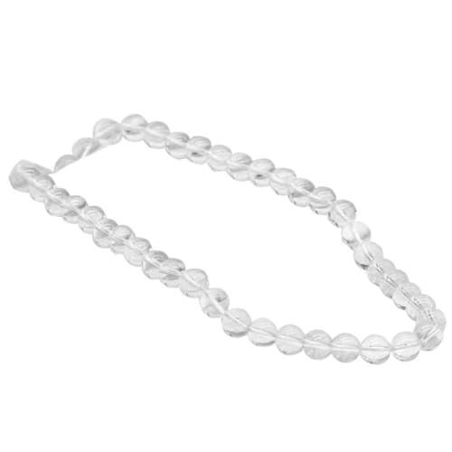 8mm Schmuckherstellung Kristallperlen Kristallfelsen Quarz Perlen weiß klarer runde Edelsteinperlen für Schmuck machen 1strand 8mm von SHITOOMFE