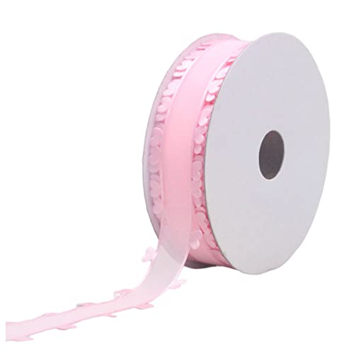 SHITOOMFE Valentinstag Ribbons DIY Bastelband Herzdekor Geschenkpackungsband 2.5x1800cm Ribbon von SHITOOMFE