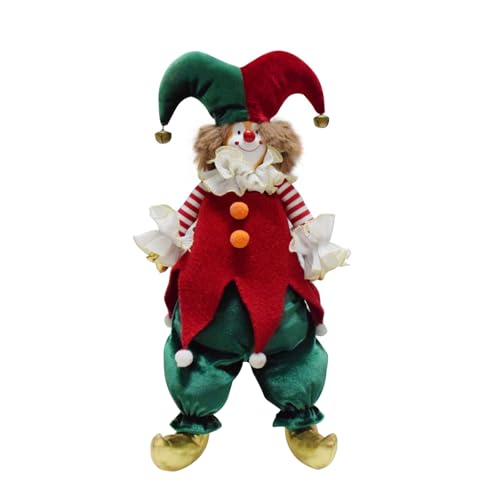 SHIUCS Festival Clown Figur Weihnachten Dekoration Markanter Weihnachten Clown Tischschmuck Urlaub Enthusiasten von SHIUCS