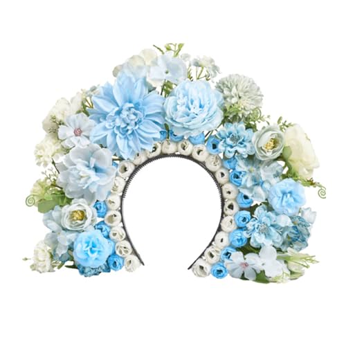 Blumen-Kopfschmuck-Set, Festival, Hochzeit, Stirnbänder, vielseitiger Kopfschmuck, Komponente für Hochzeiten und Festivals von SHOOYIO