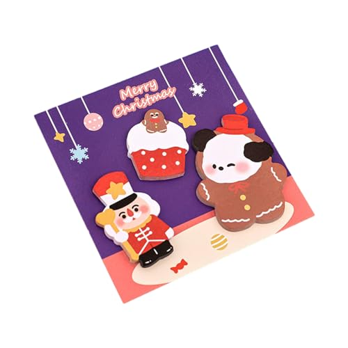 SHOOYIO Cartoon Weihnachten Haftnotizen Papier 20 Blatt/Block Pocket Notes Pad Erinnerung auf Kalender, Kühlschrank, Computer von SHOOYIO