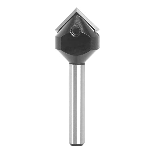 Stabiler Einsatz Spoilboard V-Nut 90° Single Flute Ruter Bit End Holzarbeiten Ersatz Einsatz Messer von SHOOYIO