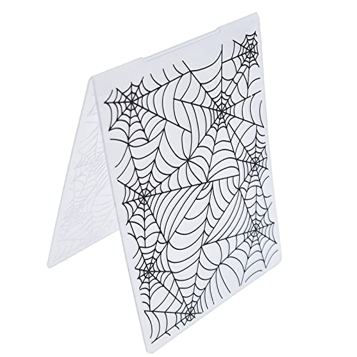 Embossing Folder Paper Crafts,16x11cm Spiderweb Embossing Folder Template for Scrapbook Photo Album Christmas Card Cutting Dies Template Decor von SHOUKAII