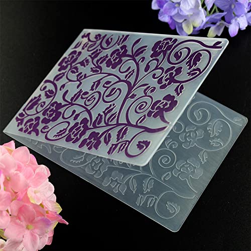 SHOUKAII Embossing Folders for Scrapbooking Card Making,10.5x14.5cm Bamboo Embossing Folder for Scrapbook Stencils DIY Album Cards Making Decor Style 14(Style 13) von SHOUKAII