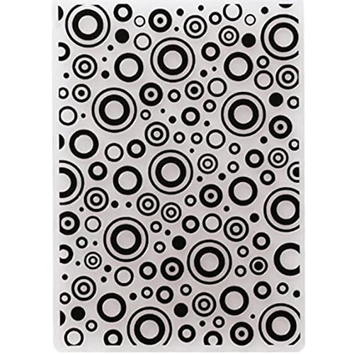 SHOUKAII Embossing Folders for Scrapbooking Card Making,10.5x14.5cm Circle Embossing Folder for Scrapbook Stencils DIY Photo Album Paper Cards Making Decor von SHOUKAII