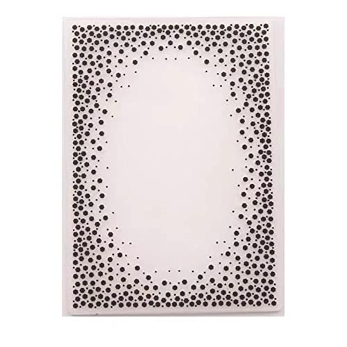 SHOUKAII Embossing Folders for Scrapbooking Card Making,10.5x14.5cm Embossing Folder for Scrapbook Stencils Dot Frame DIY Paper Album Cards Making Craft von SHOUKAII