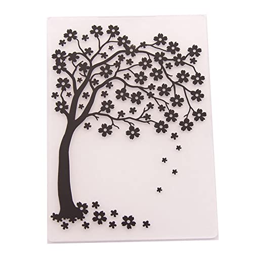 SHOUKAII Embossing Folders for Scrapbooking Card Making,10.5x14.8cm Embossing Folder for Scrapbook Stencils Flower Trees DIY Photo Album Cards Making Decor von SHOUKAII