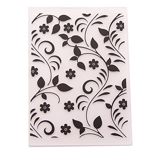 SHOUKAII Embossing Folders for Scrapbooking Card Making,10.5x14.8cm Embossing Folder for Scrapbook Stencils Leaf Flower DIY Photo Album Cards Making Decor von SHOUKAII