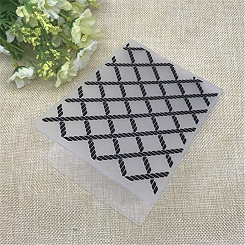 SHOUKAII Embossing Folders for Scrapbooking Card Making,10.6x14.5cm Embossing Folder Sporadic Grid DIY Scrapbook Album Card Packing Decor Cutting Dies Card Making von SHOUKAII