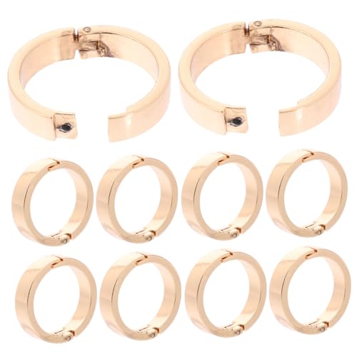 SHOWERORO 10 Stück Tischkalender Bindungskreis Adventskalender Ring Für Karteikarten Lose Blätter Ringverschlüsse Mini Binderringe Ringbinderring Clips Binderinge Kreis Clips von SHOWERORO