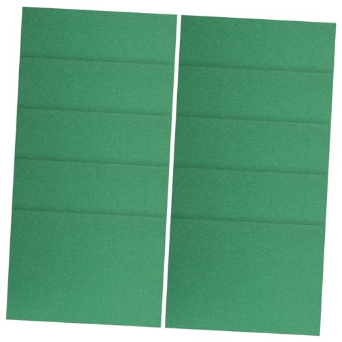 SHOWERORO 10St Goldpulverkarton party dekoration grüner Glitzer farbiges Papier farbiges Bastelpapier Glitzerkartonpapier buntes Papier farbiges Kartonpapier Glitzerpapier-Karton Green von SHOWERORO