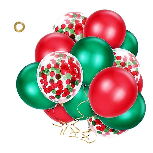 SHOWERORO 12 Stück Weihnachtliche Latex Luftballons Verschiedenen Farben Exquisites Partyzubehör Für Weihnachtsfeiern Hochzeiten Geburtstage Und Jugendweihen Ideal Für Festliche von SHOWERORO