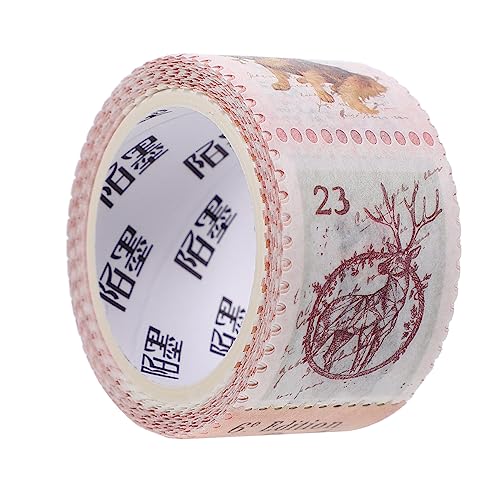 SHOWERORO 2 Rollen Stempel Und Washi Tape Wasserflaschen Etiketten Bastelaufkleber Scrapbook Stempelaufkleber Dekorative Washi Aufkleber Buchstaben Deko Aufkleber Fotoalbum Aufkleber von SHOWERORO