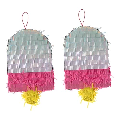 SHOWERORO 2 Stk Pinata-spielzeug Große Piñata Gefülltes Spielzeug Traditionelle Pinata Bunte Pinata Lustiges Piñata-spielzeug Kinderspielzeug Regenbogenfarbene Piñata Pinyata Papier von SHOWERORO