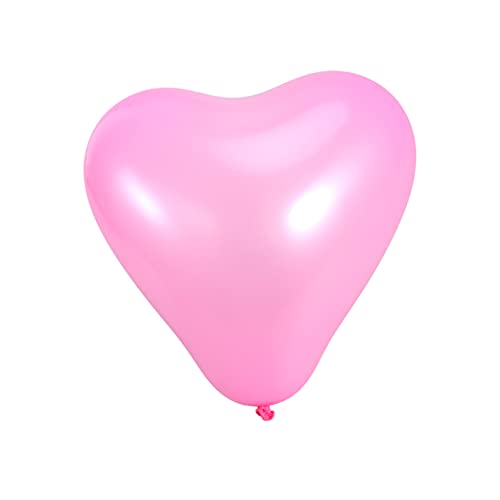 SHOWERORO 20 Stück Rosa Herzförmige Latexballons 10 Zoll Verdickt Für Party Geburtstag Hochzeit Taufe Pastell Deko von SHOWERORO