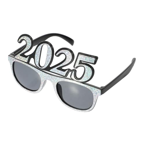 SHOWERORO 2025 Silvesterbrille 2024 Frohes Neues Jahr Dekorationen Frohes Neues Jahr Sonnenbrille Party-sonnenbrille Frohes Neues Jahr Brille 2024 Glitzerbrille Lustige Zahlenbrille Stk von SHOWERORO