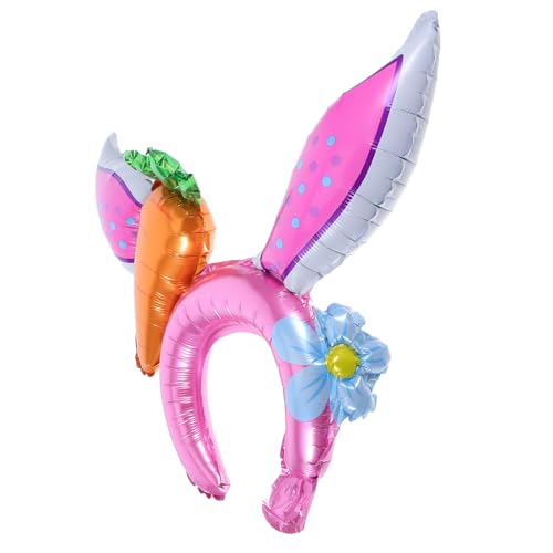 SHOWERORO 20Pcs Ostern Kaninchen Stirnband Mit Karottenballon Ostern Party Haar Hoop Für Spring Festival Kopfbedeckung Lustige Party Haarzubehör SHOWERORO 20Pcs Ostern Kaninchen Stirnband Mit Karottenballon Ostern Party Haar Hoop Für Spring Festival Kopfbedeckung Lustige Party Haarzubehör von SHOWERORO