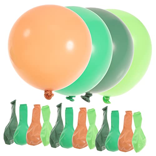 SHOWERORO 20St Grünes Ballon-Set Ballongas luftballons ballonie balloon Grüne Ballongirlande Ballons mit Dschungeltieren Party-Layout-Ballons Layout-Requisiten für Geburtstagsfeiern Emulsion von SHOWERORO