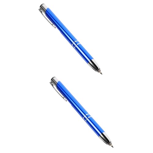 SHOWERORO 2St Beleuchteter Kugelschreiber Stifte mit mittlerer Spitze Tipp Flair-Stifte Whiteboard led kugelschreiber glow pen Stifte für Touchscreen tragbarer Schreibstift Tinte Blue von SHOWERORO