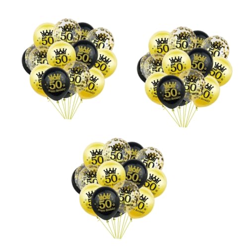 SHOWERORO 45 Stk Pailletten Latexballons transparenter Ballon alles zum geburtstag luftballons Zahlenballon konfettiballone deckenverkleidung Ballons bedrucken party liefert luftballons von SHOWERORO