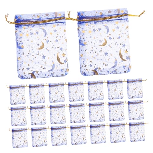 SHOWERORO 50 Stück Netz Schmuckbeutel Organza Beutel Kleine Kordelzug Beutel Organizer Tasche Mini Beutel Geschenktüten Tragbare Kordelzug Beutel Kordelzug Beutel Für Schmuck von SHOWERORO