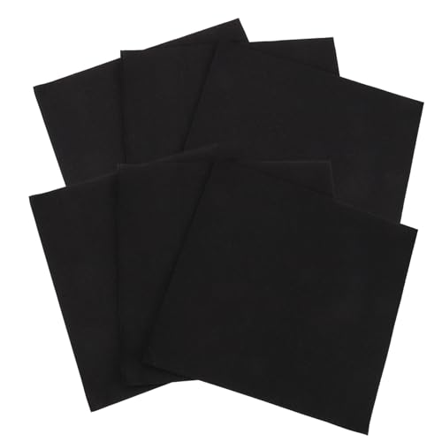 SHOWERORO 50 Stück Serviettengewebe Personalisierte Servietten Gästeservietten Bankette Servietten Abendessenhandserviette Servietten Für Geburtstagsfeiern Tischservietten Papier Black von SHOWERORO